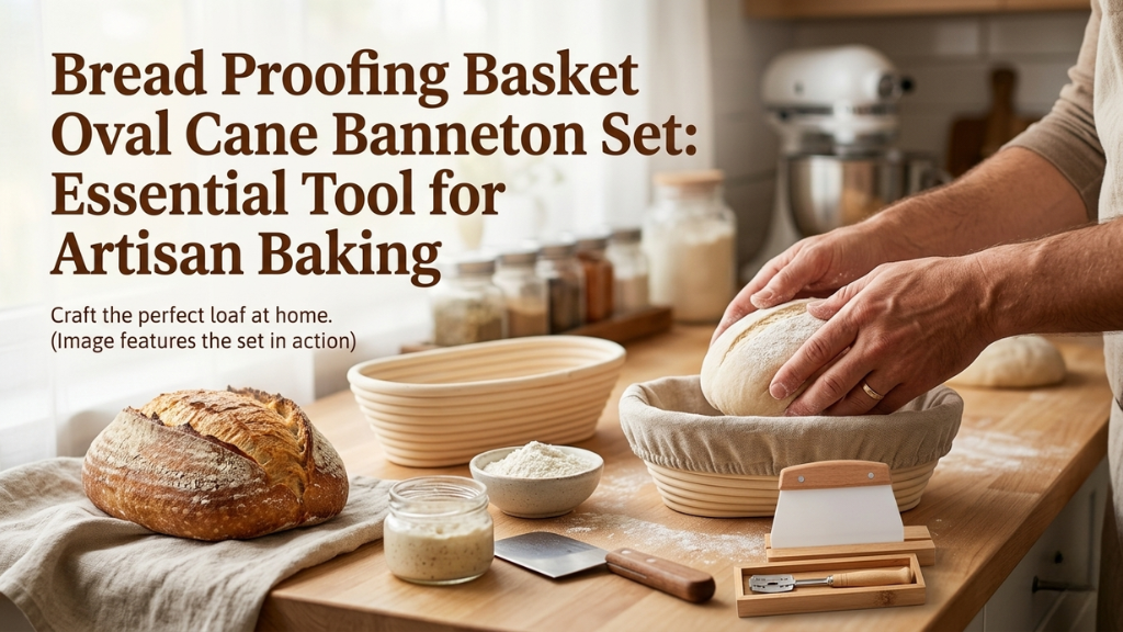 Bread Proofing Basket Oval Cane Banneton Set: Essential Tool for Artisan Baking