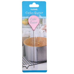 Stainless Steel Cake Tester with Pink Handle, Professional Baking Tool for Testing Cake Doneness. Set of 2