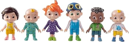 6 Piece Cocomelon Cake Toppers, Figure Toys for Birthday Gift