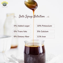 DATE SYRUP Al Barakah Arabian Date Syrup 400g | All Natural | No Added Sugar | No Preservatives | Vegan | Plant-Based | Non-GMO | Khajur | Khajoor | Healthy Sweetener | Natural Sweetness | Nutrient-Rich | Organic