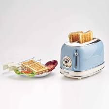 TOASTER Ariete 155 Vintage 2 Slice Toaster With 6 Toasting Levels BLUE