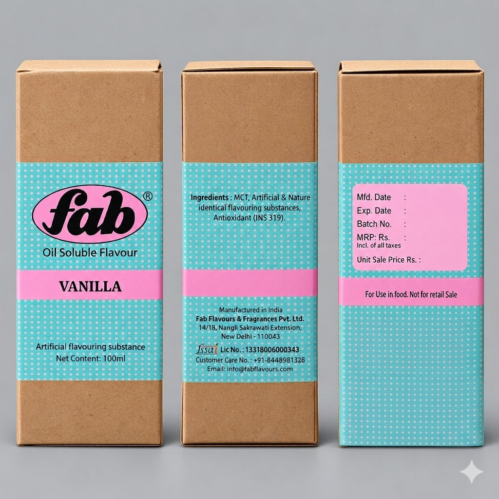 FAB Vanilla Oil Soluble Flavour