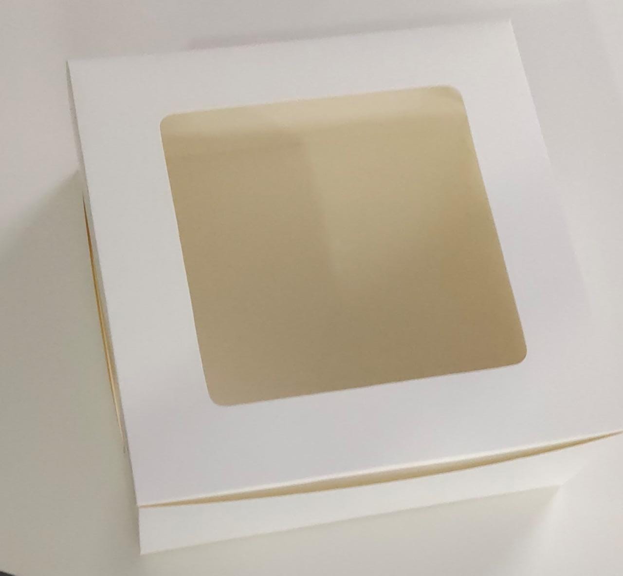 Premium Window Cake Box 10 × 10 × 5 Inch – Pack of 12