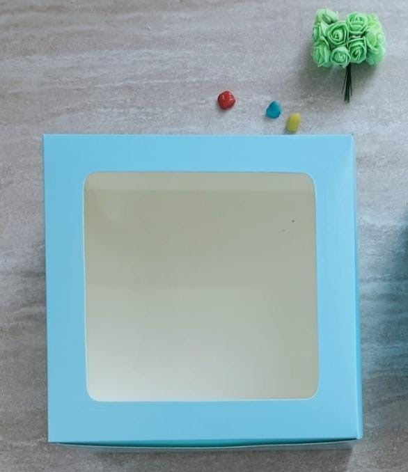 Premium Tall Window Cake Box 8 × 8 × 8 Inch – Pack of 12