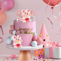MARSHMALLOW CUTE TEDDY WITH HEARTS 10 PCS PACKING