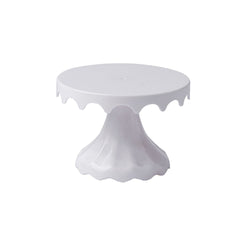 Small Black Cake Stand | Premium Plastic Dessert Display Stand | Round Cake Base for Baking & Party Decoration