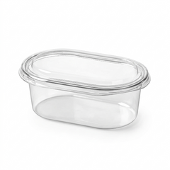 Premium Pack of 25 Oval Food Storage Containers | Leak-Proof, BPA-Free & Stackable (SIZE : LENGTH - 6INCH , WIDTH - 4INCH &amp; HEIGHT - 2INCH)