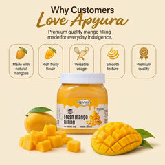 Apyura Fresh Mango Filling | Premium Mango Filling for Cakes & Desserts