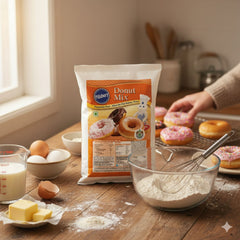 Pills&bury Donut Mix 1 Kg | Ready-to-Make Bakery Donut Premix | Soft & Fluffy Donuts