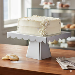 Rectangular Metal Cake Stand –  Dessert Display Stand for Cakes & Pastries