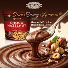 Apyura Choco Hazelnut Filling – Nutty Nut Spread 1KG | Rich Creamy Hazelnut Cocoa Spread for Desserts, Bakery & Snacks | Smooth & Delicious