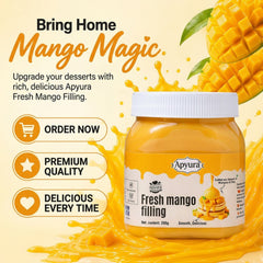 Apyura Fresh Mango Filling | Premium Mango Filling for Cakes & Desserts