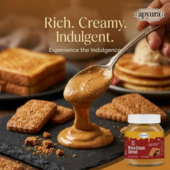 Apyura Bisco Cream Spread | Rich & Smooth Belgian Speculoos Flavour | Premium Dessert & Bread Spread