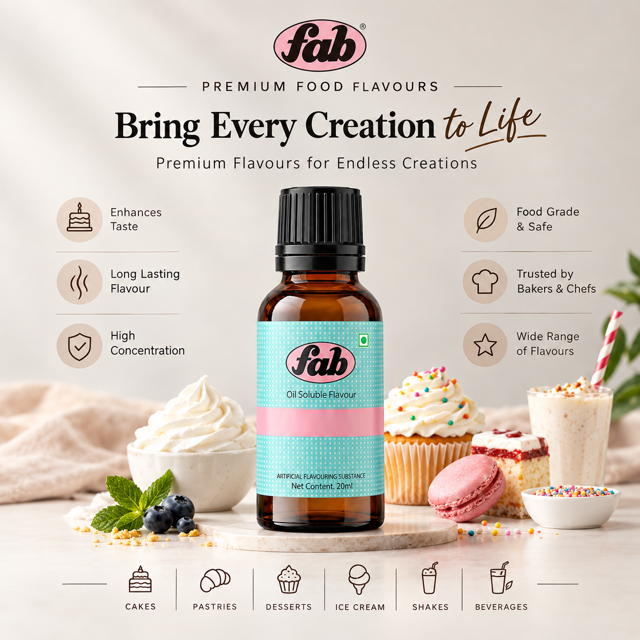 FAB Caramel Oil Soluble Flavour | Essence