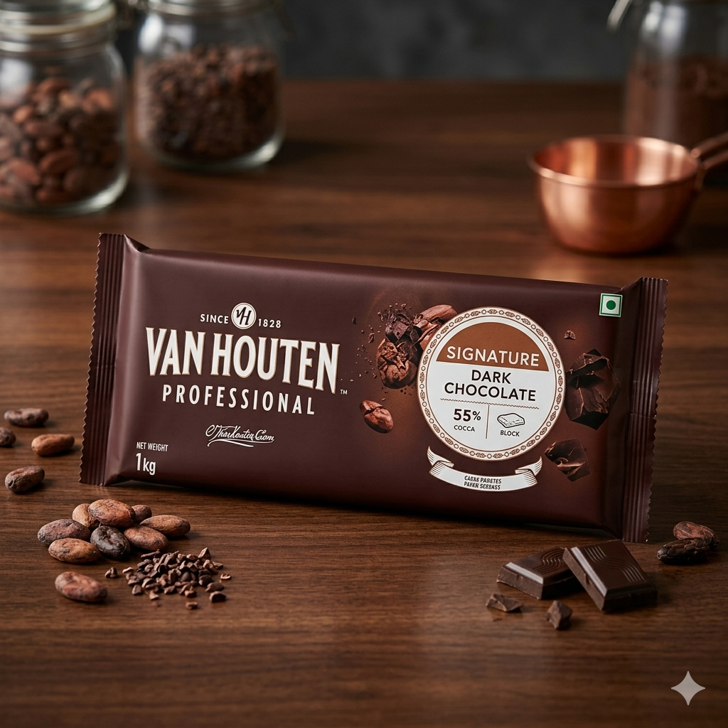 Van houten dark 55% CHOCOLATE 1KG