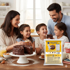 Pills&bury Easy Bake Egg Free Chocolate Flavoured Cake Mix – 1 kg | Professional Baking Mix