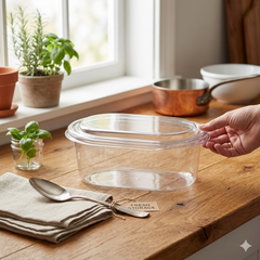 Premium Pack of 25 Oval Food Storage Containers | Leak-Proof, BPA-Free & Stackable (SIZE : LENGTH - 6INCH , WIDTH - 4INCH &amp; HEIGHT - 2INCH)