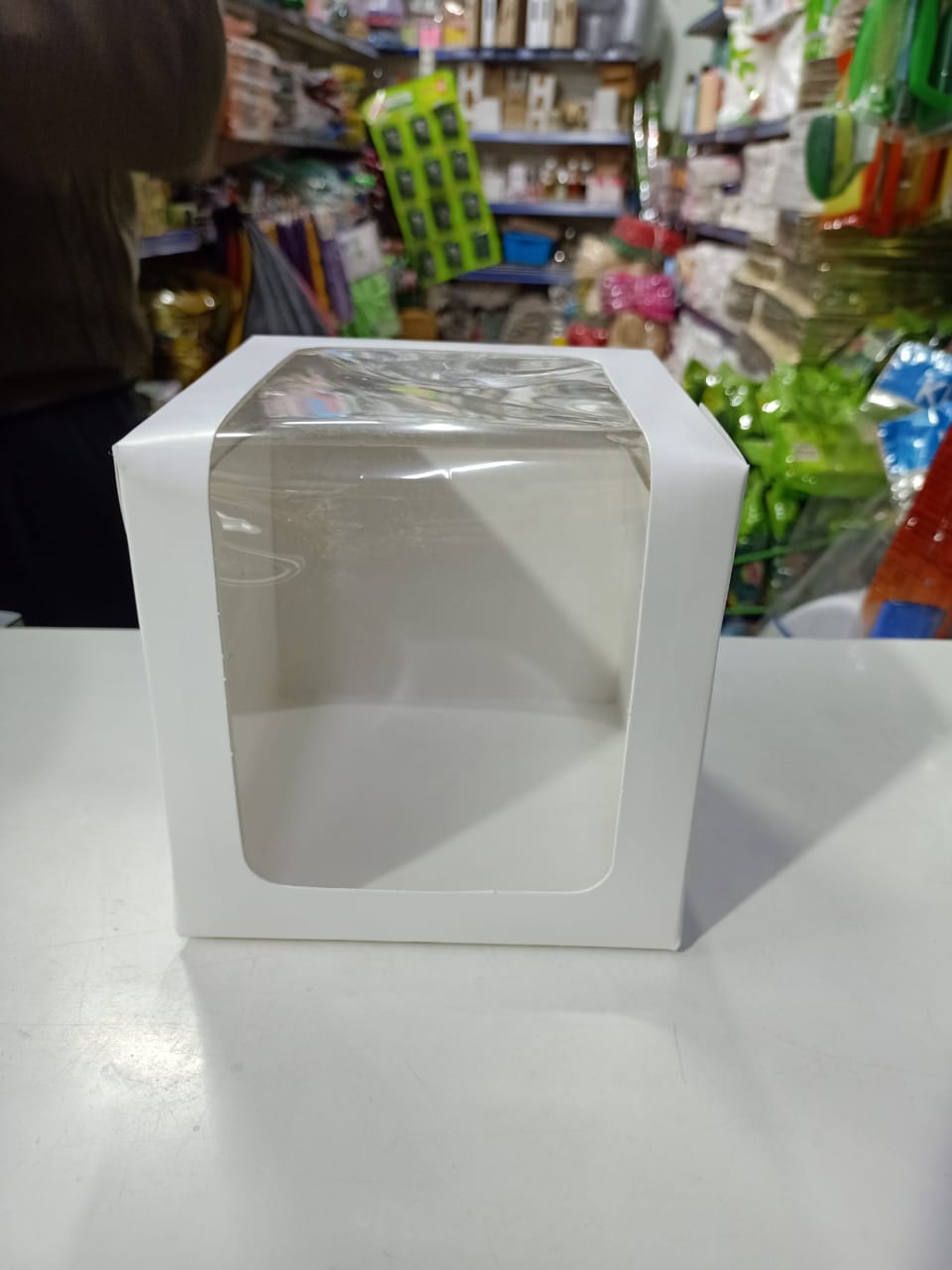 Premium Cake Box with Window – 8 × 8 × 8 Inch (Set of 12)