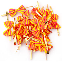 Decorative 25Piece Twister & Tie with Bow | Premium Gift Wrapping Twist Ties