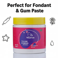 Sharon Tylose Powder - 250g | Edible Hardening Agent for Fondant & Gum Paste | Homebaker’s Special