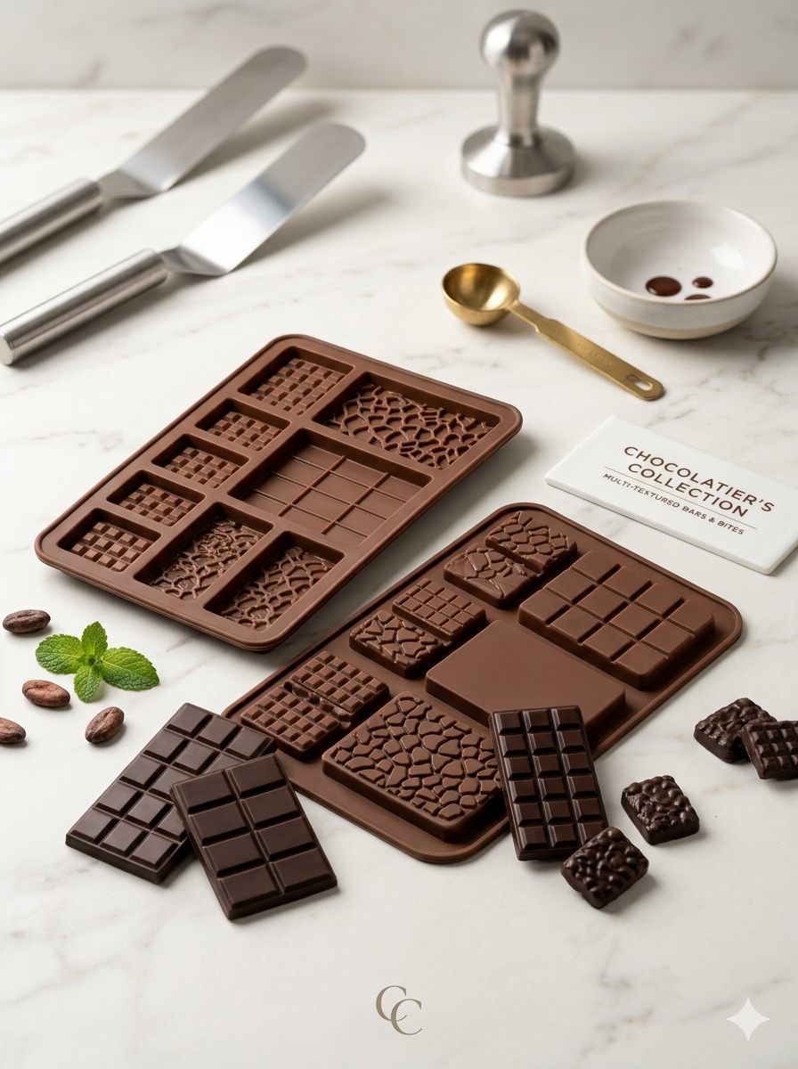 Chocolatier's Collection Multi-Textured Silicone Chocolate Mold