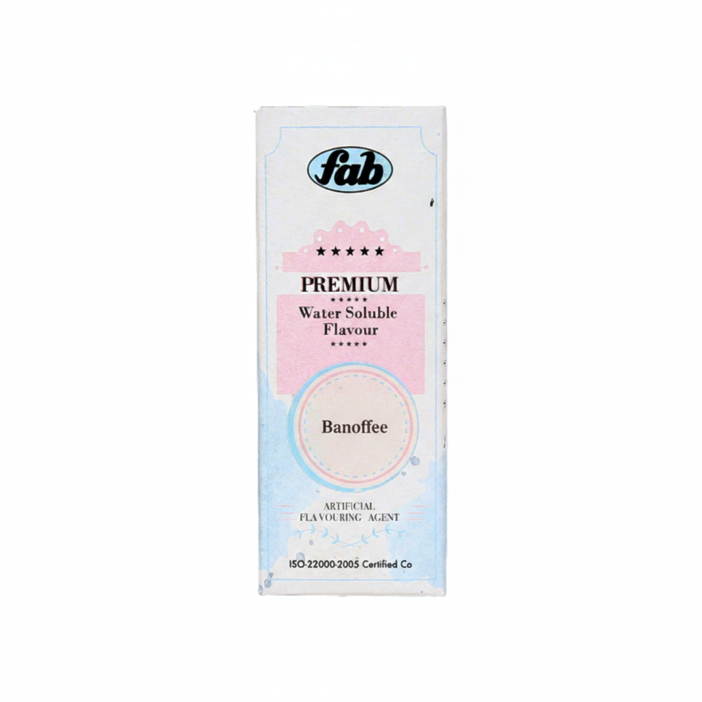 Fab Premium Banoffee Water Soluble Flavour | Banana Toffee Essence for Baking, Desserts & Beverages