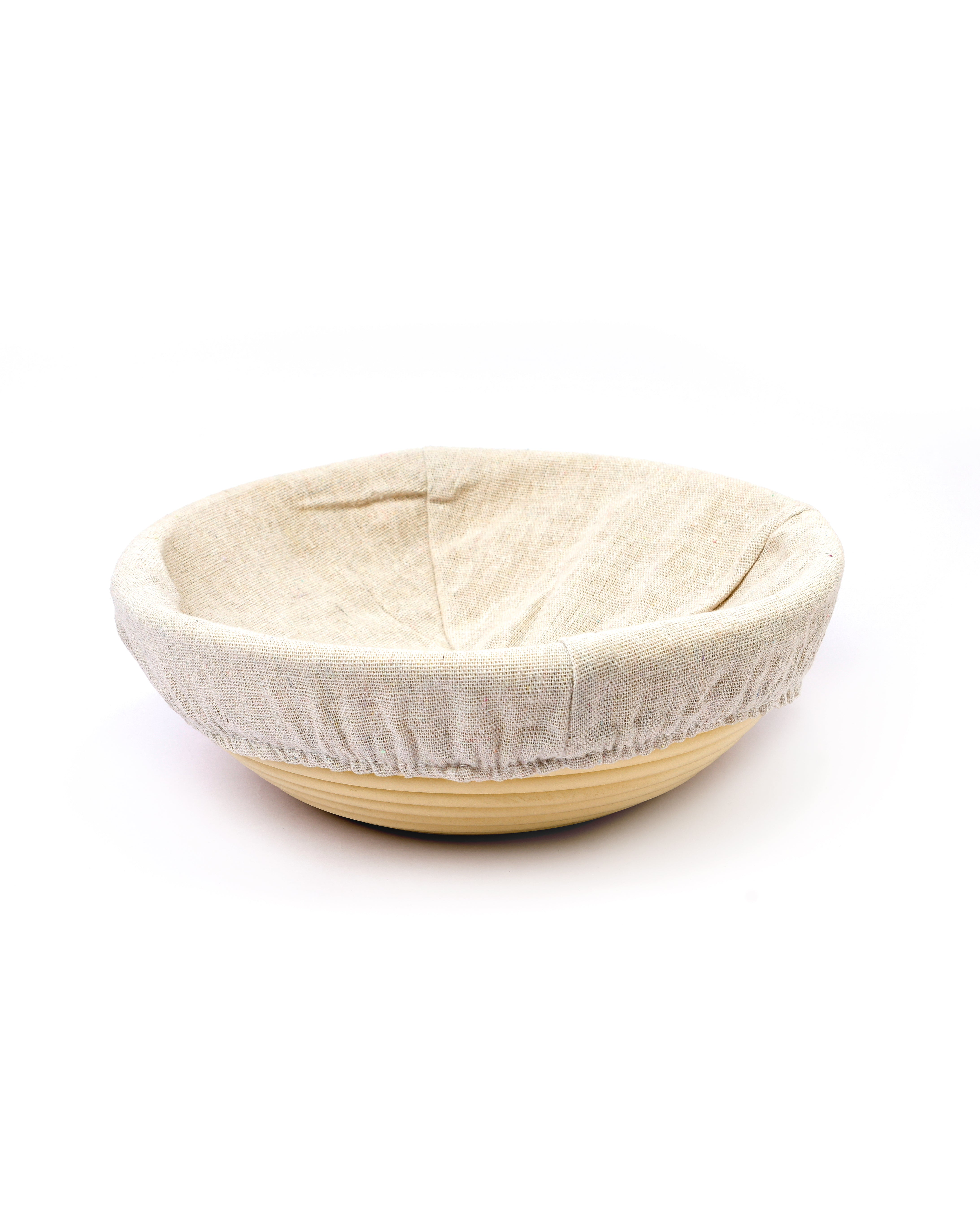 Natural Rattan Proofing Basket with Linen Liner | Baking Cart