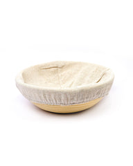 Natural Rattan Proofing Basket with Linen Liner | Baking Cart