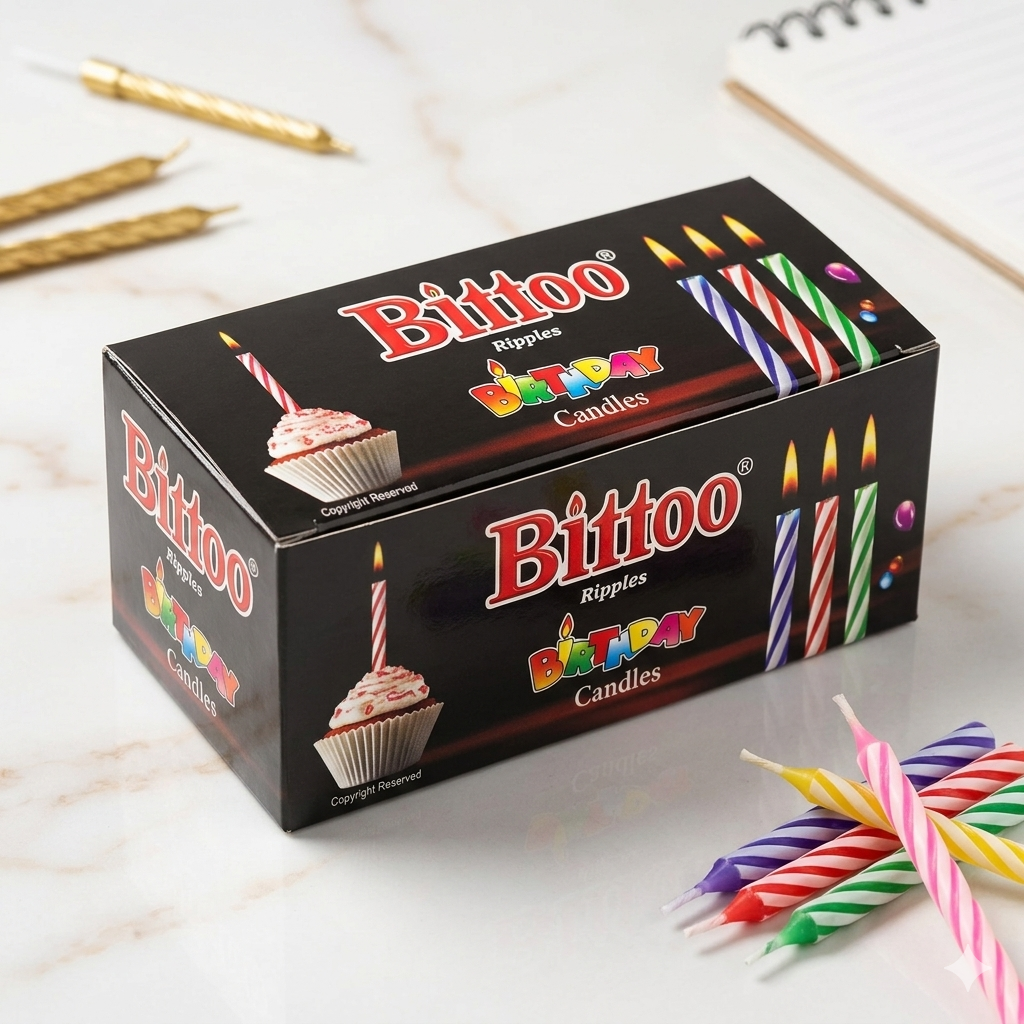 Bittoo Ripples Birthday Candles Box