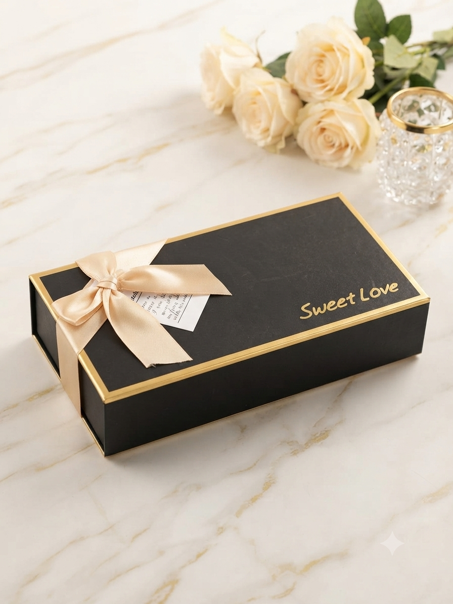 Black 'Sweet Love' Gift Box