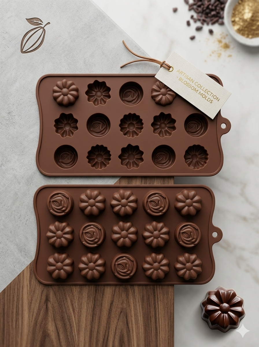 Artisan Collection Blossom Molds – 15-Cavity