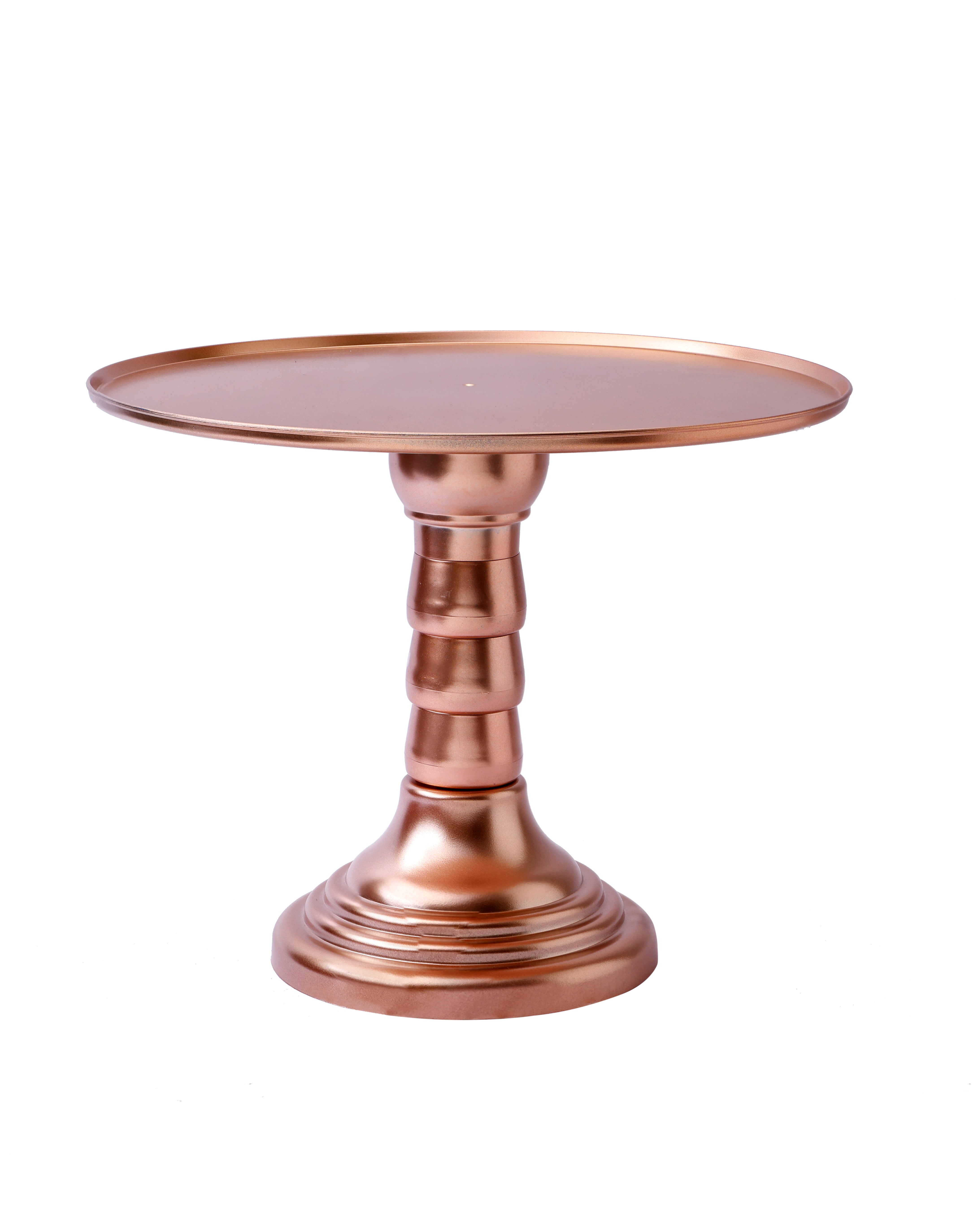 Rose Gold Round Pedestal Cake Stand | Baking Cart