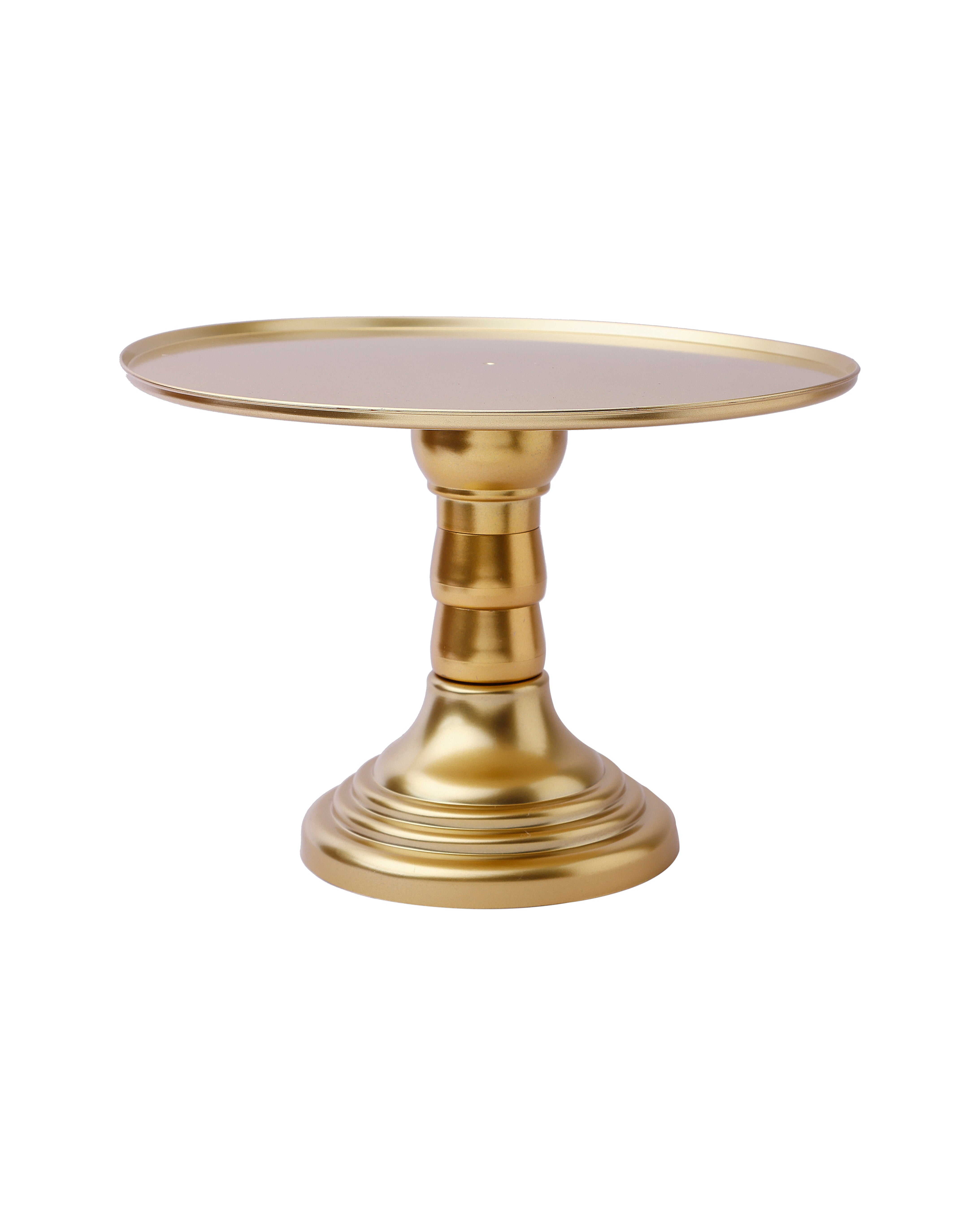 Luxury Gold Round Pedestal Cake Stand | Baking cart