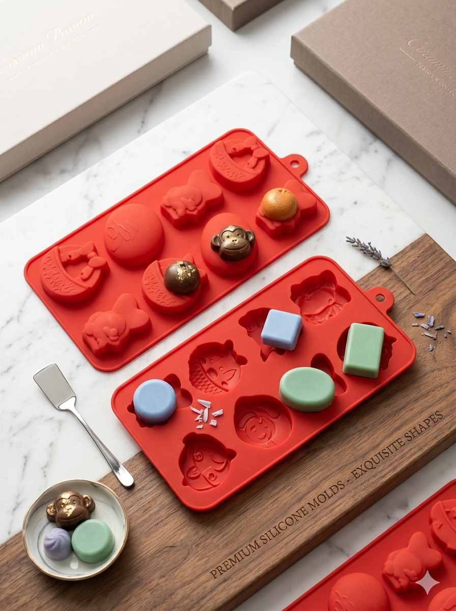 Premium Cartoon Animal Silicone Mold Set