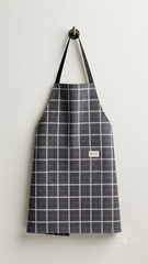 Charcoal Check Apron