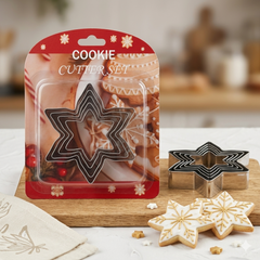 Christmas Snowflake Star Cookie Cutter Set