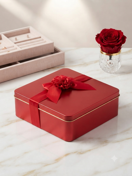 Classic Square Red Gift Box