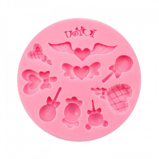 Cute Angel Wings Love Fondant Silicone Mould