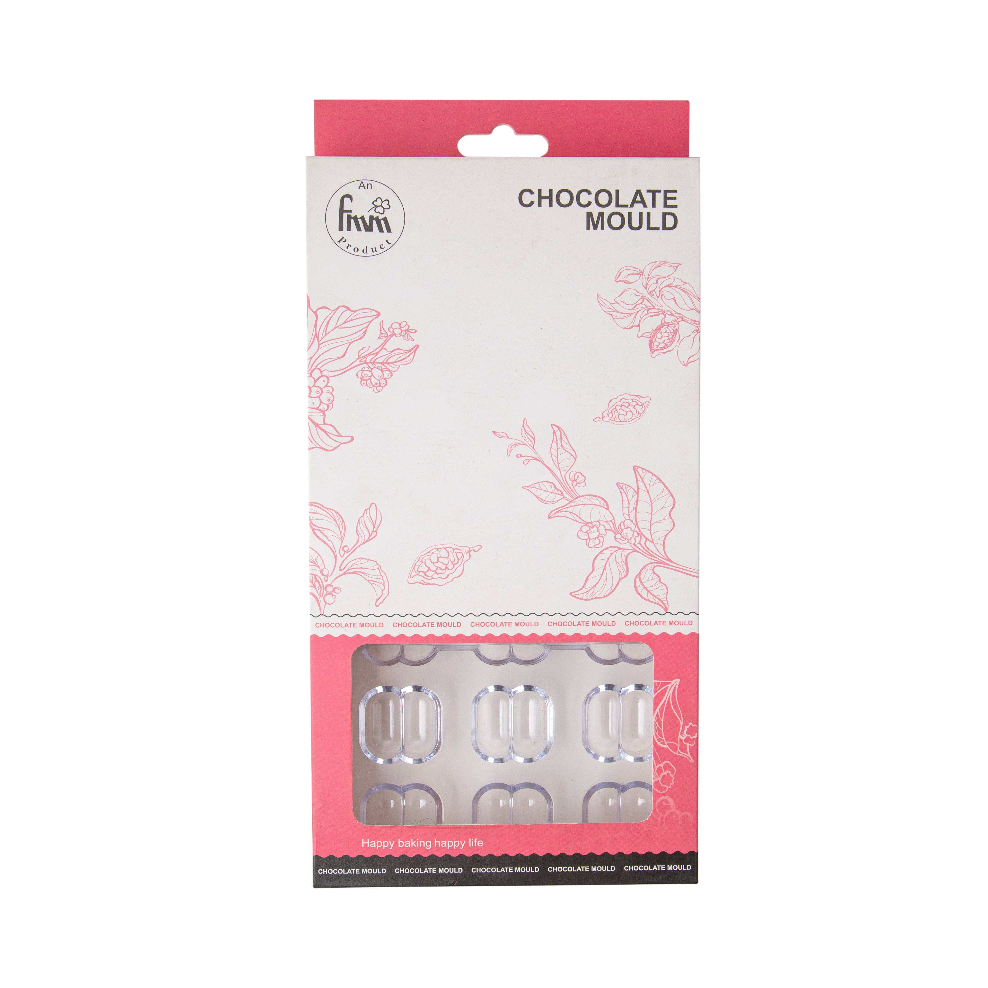 Polycarbonate Coffee Bean Chocolate Mold – 21 Cavity Professional Chocolate Making Mold