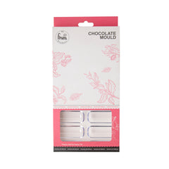 18-Cavity Rectangle Chocolate Mold – Clear Food-Grade Polycarbonate Bar Mold for Chocolates, Candy, Pralines & Dessert Making