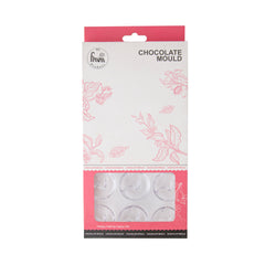 18-Cavity Round Swirl Chocolate Mold – Premium Polycarbonate Mold for Chocolates, Pralines, Truffles & Candy Making