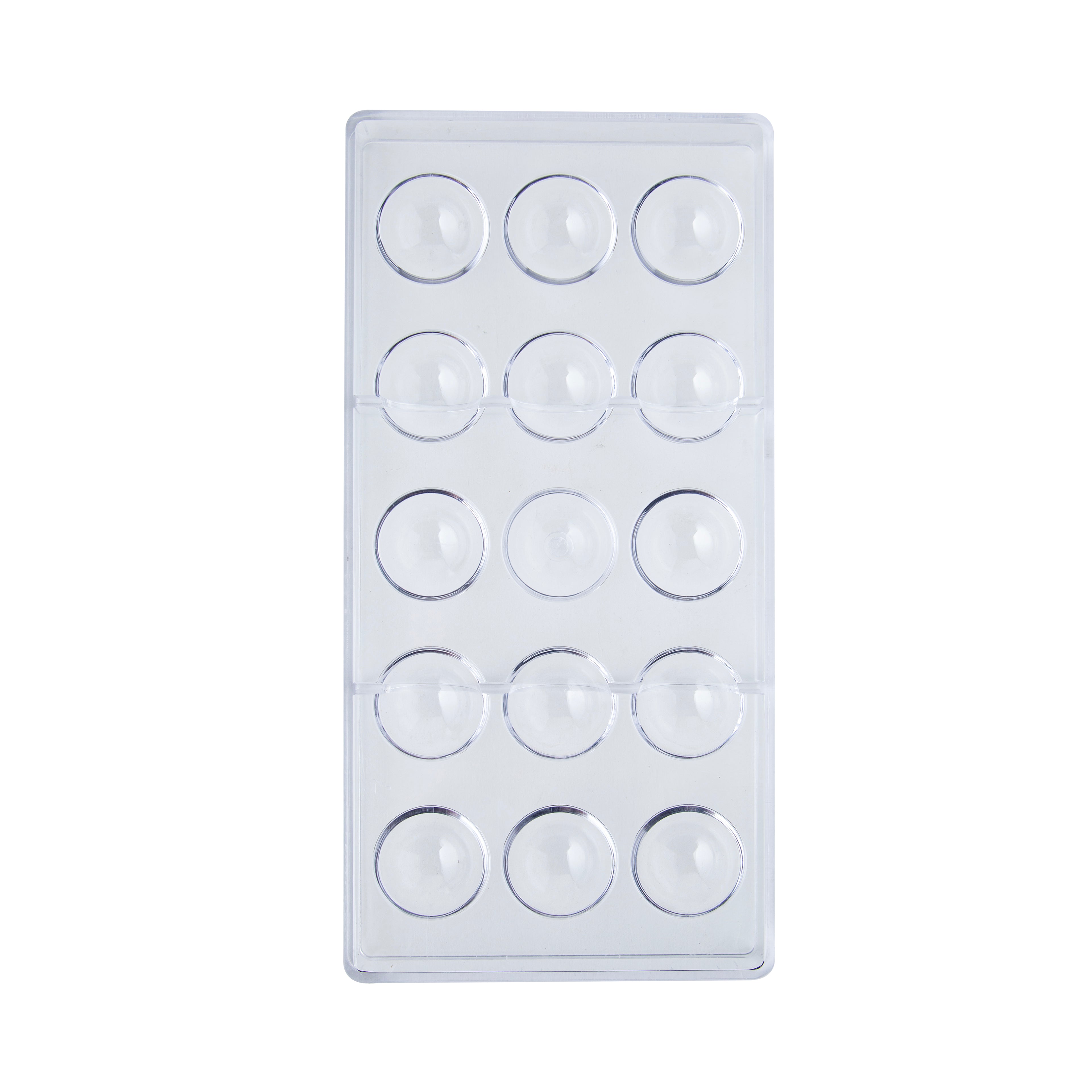 15-Cavity Half Sphere Chocolate Mold – Premium Polycarbonate Dome Mold for Chocolates, Bonbons, Truffles & Dessert Decorations