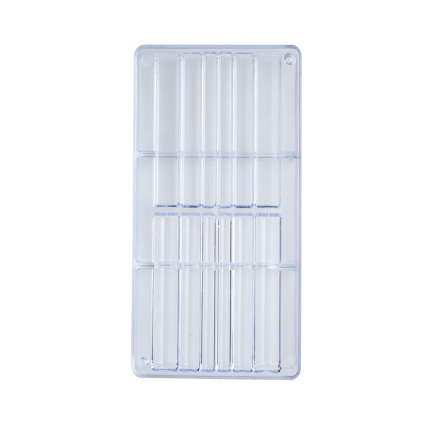 6-Cavity Chocolate Bar Mold – Premium Polycarbonate Mold for Artisan Chocolate Bars, Candy & Confectionery Making