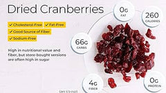 Dried Sliced Cranberry - 200 Gm  - Vegan, Non-GMO, Gluten Free | USA Cranberries Dry Fruits