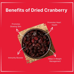 Dried Sliced Cranberry - 200 Gm  - Vegan, Non-GMO, Gluten Free | USA Cranberries Dry Fruits