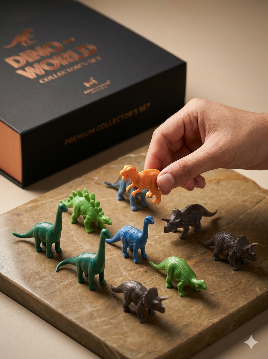 Mini Dinosaur Cake Topper Set