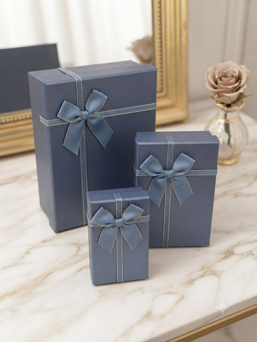 Elegant Blue Gift Box Set