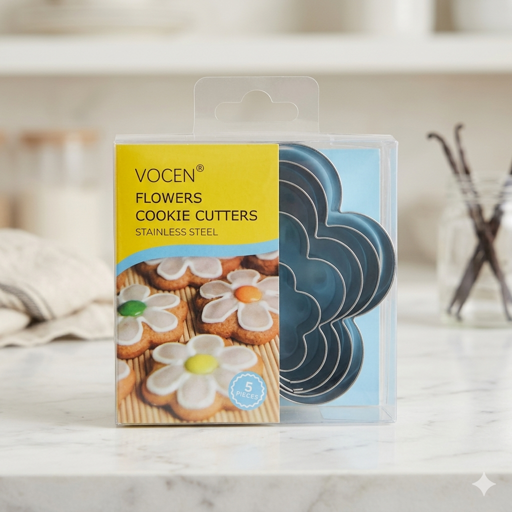 Flower Cookie Cutter Set 5 Piece