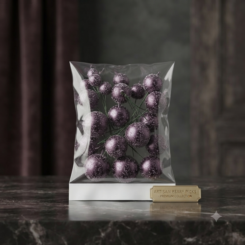 Frosted Mauve Berry Picks