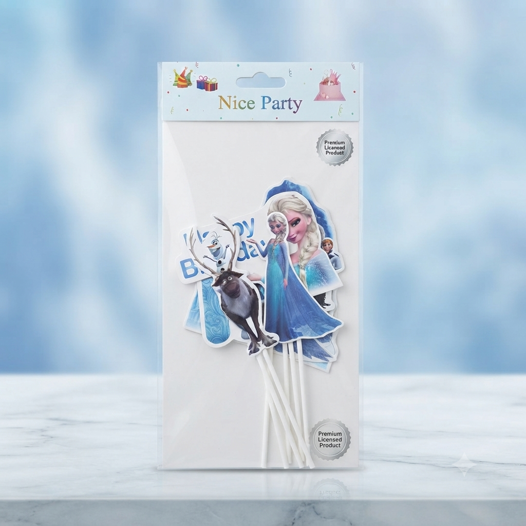 Ice Princess Birthday Cupcake & Cake Decorations